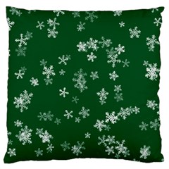 Template Winter Christmas Xmas Large Cushion Case (one Side) by Celenk