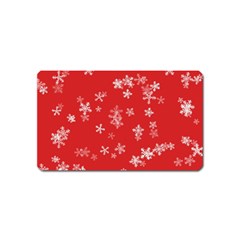 Template Winter Christmas Xmas Magnet (name Card) by Celenk