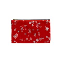 Template Winter Christmas Xmas Cosmetic Bag (small)  by Celenk