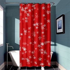 Template Winter Christmas Xmas Shower Curtain 36  X 72  (stall)  by Celenk