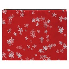 Template Winter Christmas Xmas Cosmetic Bag (xxxl)  by Celenk