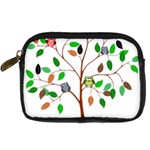 Tree Root Leaves Owls Green Brown Digital Camera Cases Front