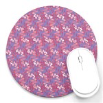 Pattern Abstract Squiggles Gliftex Round Mousepads Front