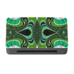 Fractal Art Green Pattern Design Memory Card Reader With Cf