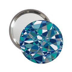 Abstract Background Blue Teal 2 25  Handbag Mirrors by Celenk