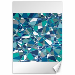 Abstract Background Blue Teal Canvas 12  X 18   by Celenk