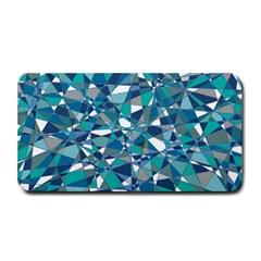 Abstract Background Blue Teal Medium Bar Mats by Celenk