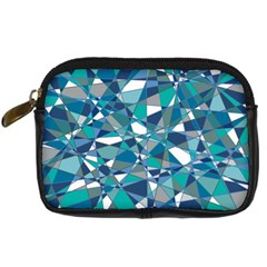 Abstract Background Blue Teal Digital Camera Cases by Celenk