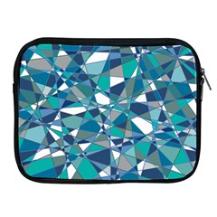 Abstract Background Blue Teal Apple Ipad 2/3/4 Zipper Cases by Celenk