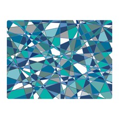 Abstract Background Blue Teal Double Sided Flano Blanket (mini)  by Celenk