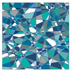 Abstract Background Blue Teal Large Satin Scarf (square) by Celenk