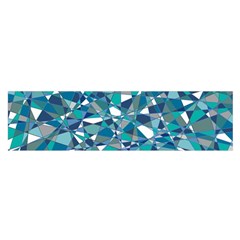 Abstract Background Blue Teal Satin Scarf (oblong) by Celenk