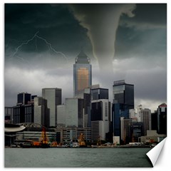 Tornado Storm Lightning Skyline Canvas 20  X 20   by Celenk