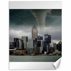 Tornado Storm Lightning Skyline Canvas 18  X 24   by Celenk