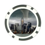 Tornado Storm Lightning Skyline Poker Chip Card Guard Front