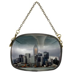 Tornado Storm Lightning Skyline Chain Purses (Two Sides) 