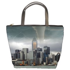 Tornado Storm Lightning Skyline Bucket Bags