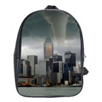 Tornado Storm Lightning Skyline School Bag (Large) Front