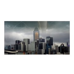 Tornado Storm Lightning Skyline Satin Wrap by Celenk