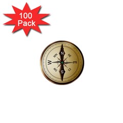 Compass North South East Wes 1  Mini Magnets (100 Pack) 