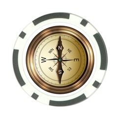 Compass North South East Wes Poker Chip Card Guard by Celenk