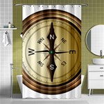 Compass North South East Wes Shower Curtain 48  x 72  (Small)  Curtain(48  X 72 ) - 42.18 x64.8  Curtain(48  X 72 )