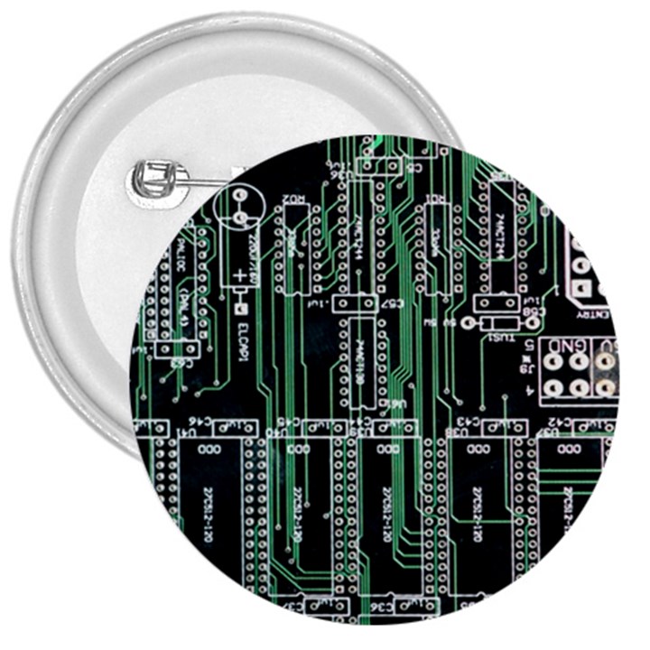 Printed Circuit Board Circuits 3  Buttons