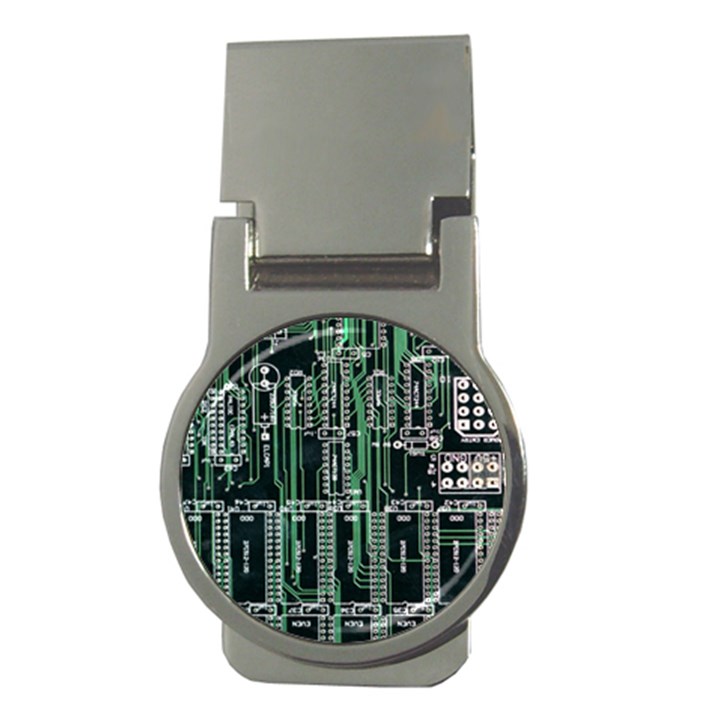 Printed Circuit Board Circuits Money Clips (Round) 