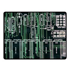 Printed Circuit Board Circuits Double Sided Fleece Blanket (small)  by Celenk