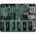 Printed Circuit Board Circuits Double Sided Fleece Blanket (Medium)  58.8 x47.4  Blanket Back