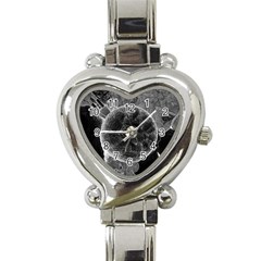 Space Universe Earth Rocket Heart Italian Charm Watch by Celenk