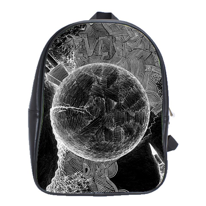 Space Universe Earth Rocket School Bag (Large)