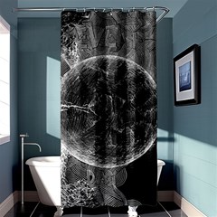 Space Universe Earth Rocket Shower Curtain 36  X 72  (stall)  by Celenk