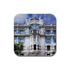 Squad Latvia Architecture Rubber Coaster (square)  by Celenk