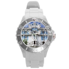 Squad Latvia Architecture Round Plastic Sport Watch (l) by Celenk