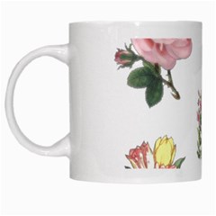 Rose Flowers Campanula Bellflower White Mugs by Celenk