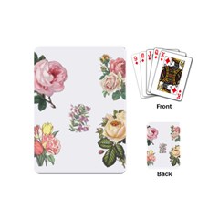 Rose Flowers Campanula Bellflower Playing Cards (mini) 