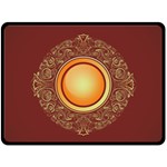 Badge Gilding Sun Red Oriental Fleece Blanket (Large)  80 x60  Blanket Front