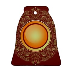 Badge Gilding Sun Red Oriental Bell Ornament (two Sides) by Celenk