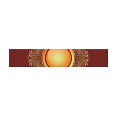 Badge Gilding Sun Red Oriental Flano Scarf (mini) by Celenk