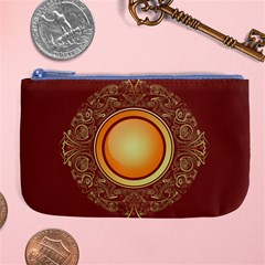 Badge Gilding Sun Red Oriental Large Coin Purse by Celenk