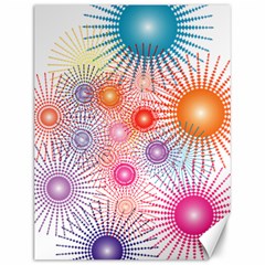 Stars Fireworks Colors Canvas 12  X 16   by Celenk