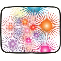 Stars Fireworks Colors Double Sided Fleece Blanket (mini)  by Celenk