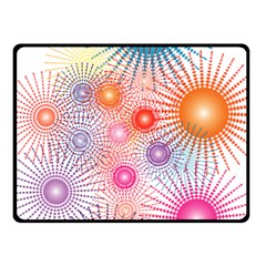 Stars Fireworks Colors Fleece Blanket (small) by Celenk