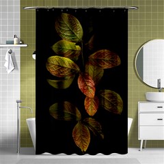 Autumn Leaves Foliage Shower Curtain 48  X 72  (small)  by Celenk