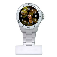 Autumn Leaves Foliage Plastic Nurses Watch by Celenk