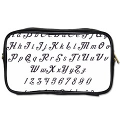 Font Lettering Alphabet Writing Toiletries Bags by Celenk