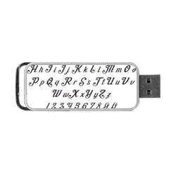 Font Lettering Alphabet Writing Portable Usb Flash (two Sides) by Celenk