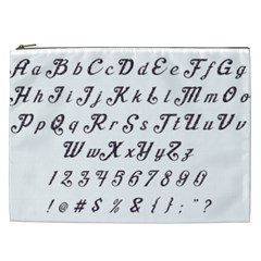 Font Lettering Alphabet Writing Cosmetic Bag (xxl)  by Celenk