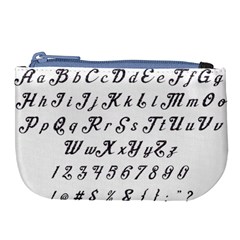 Font Lettering Alphabet Writing Large Coin Purse by Celenk